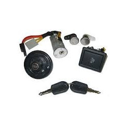 ​Kit complet serrures Renault Clio 1 ( serrures de portes et de coffre , antivol de direction , bouchon de reservoir ) 81033