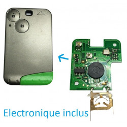 Télécommande ( carte ) vierge avec 2 boutons Renault laguna 2 BF-RH-06A BF-AUTOPARTS Télécommande ( carte )