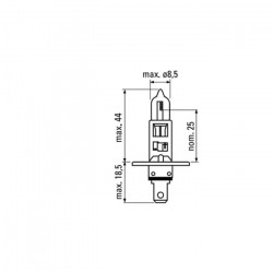 LAMPE DE GYROPHARE H1 35W 10766