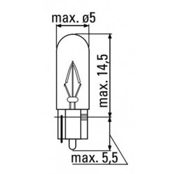 LAMPE OBN 12V 1.2 W T5 52859