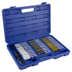 COFFRET DE 38 BROSSES METAL / NYLON / LAITON 51989