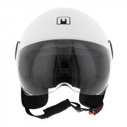 Casque Jet MPH One Lite Simple Ecran Uni Blanc Brillant - M