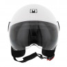 Casque Jet MPH One Lite Simple Ecran Uni Blanc Brillant - M