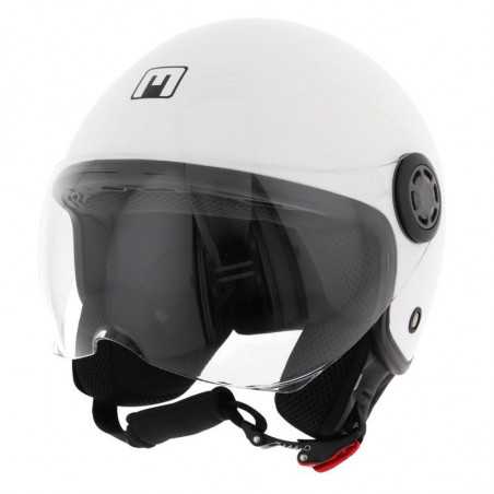 Casque Jet MPH One Lite Simple Ecran Uni Blanc Brillant - M