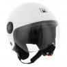 Casque Jet MPH One Lite Simple Ecran Uni Blanc Brillant - M