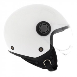 Casque Jet MPH One Lite Simple Ecran Uni Blanc Brillant - M