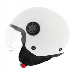 Casque Jet MPH One Lite Simple Ecran Uni Blanc Brillant - M